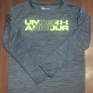 Under Armour Kids Gray Long Sleeve Shirt